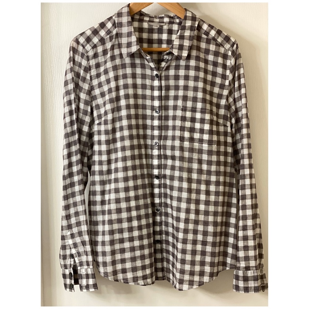 Halogen Gingham Shirt Button Down Long Sleeve - image 2